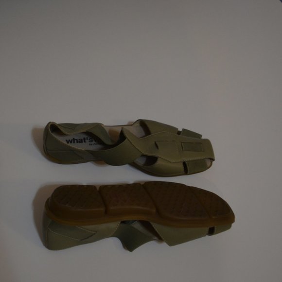 WHAT'S WHAT (R) byAerosoles Green Flat Leather Upper Balance Man Made 6 1/2 - Picture 5 of 6